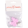 Infinity Hearts Silikon-Seleclips Silikon-Schmetterling Rosa 3.5x3.8cm - 1 Stück