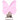 Infinity Hearts Hosenträgerclip Silikon Schmetterling Pink 3,5x3,8cm - 1 Stk