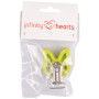 Infinity Hearts Hosenträgerclip Silikon Schmetterling Grün 3,5x3,8cm - 1 Stk