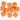 Infinity Hearts Perlen geometrisch Silikon Orange 14mm - 10 Stk