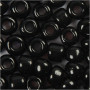 Rocailleperlen, Schwarz, Größe 8/0 , D 3 mm, Lochgröße 0,6-1,0 mm, 500 g/ 1 Pck