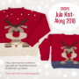 Weihnachtspullover KAL 2018 by DROPS Design Alaska und Alpaca Bouclé Größen S - XXXL