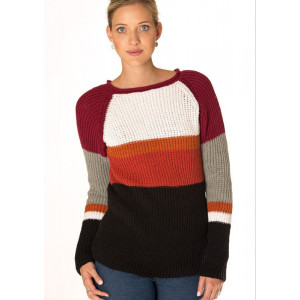 Mayflower gerippter Sweater in sechs Farben – Strickmuster mit Kit Sweater Größen S - XXXL