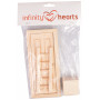 Infinity Hearts Elfen-Tür/Briefkasten/Leiter Holz versch. Größen - 1 Set
