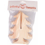 Infinity Hearts Weihnachtsbaum Holz 18cm - 2 Stk