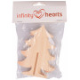 Infinity Hearts Weihnachtsbaum Holz 12cm - 2 Stk