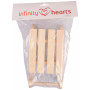 Infinity Hearts Elfenschlitten aus Holz 20x10x5cm - 1 Stück
