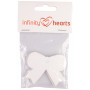 Infinity Hearts Geschenkanhänger Schleife Karton Weiß 4,7x5,7cm - 10 Stk