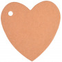Infinity Hearts To And From Card Karte Herz Karton braun 5,5x5,5cm - 10 Stück
