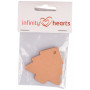 Infinity Hearts To And From Karte Weihnachtsbaum Karton braun 5,5x5,5cm - 10 Stück