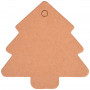 Infinity Hearts To And From Karte Weihnachtsbaum Karton braun 5,5x5,5cm - 10 Stück