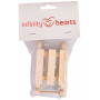 Infinity Hearts Schlitten Holz 10x5x2,5cm - 1 Stk