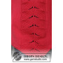 Rot Tulip by DROPS Design - Strickmuster mit Kit Pullover Größen S - XXXL