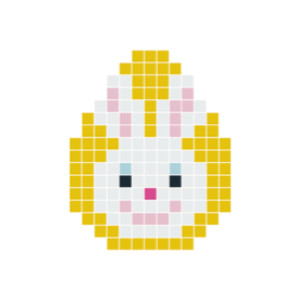 Pixelhobby Osterhasenkopf - Ostern Pixelhobby-Muster