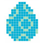 Pixelhobby Osterei Blau - Ostern Pixelhobby-Muster