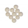 Filzkugeln Wolle 20mm Natur Weiß W1 - 10 Stk