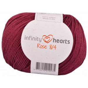 Infinity Hearts Rosa 8/4 Garn einfarbig 24 Bordeaux 