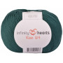 Infinity Hearts Rosa 8/4 Garn einfarbig 241 Petrolgrün
