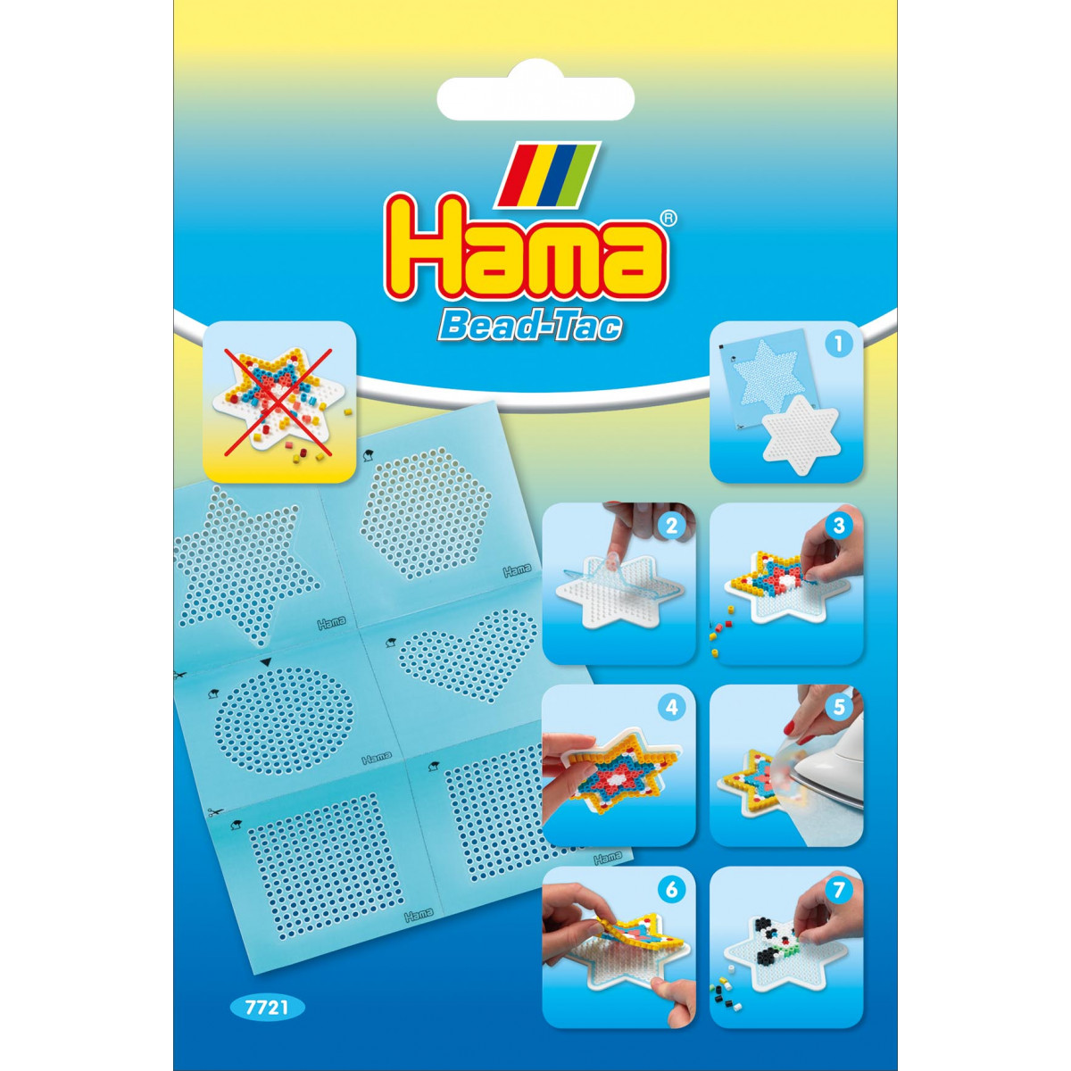 Hama Midi Packung 7721 Bead-Tac Haftfolien - 6 Stk 