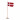 Knitted Dannebrogs flag by Rito Krea Strickmuster mit Kit Flagge Dänemark 8x12cm