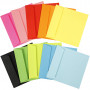 Farbige Briefumschläge - Sortiment, Sortierte Farben, Umschlaggröße 16x16 cm, 80 g, 10x10 Stk/ 1 Pck