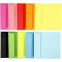 Farbige Briefumschläge - Sortiment, Sortierte Farben, Umschlaggröße 16x16 cm, 80 g, 10x10 Stk/ 1 Pck