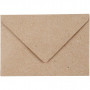 Recycelter Umschlag, Natur, Umschlaggröße 7,8x11,5 cm, 120 g, 50 Stk/ 1 Pck