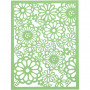 Block aus Karton mit Spitzen-Muster, Grün, Hellgrün, Gelb, Hellgelb, A6, 104x146 mm, 200 g, 24 Stk/ 1 Pck