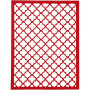 Block aus Karton mit Spitzen-Muster, Orange, Pink, Rot, Rosa, A6, 104x146 mm, 200 g, 24 Stk/ 1 Pck
