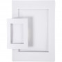 Passepartout-Rahmen, Weiß, Größe A4+A6 , 230 g, 2x60 Stk/ 1 Pck