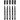 Permanent Marker, Strichstärke: 2x0,6+2x0,8+1,3mm, 5 Stk, Schwarz
