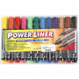 Power Liner, Strichstärke: 1,5-3mm, 12 Stk, versch. Farben