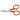 Fiskars Classic Stickschere mit gebogenen Spitzen, L: 10 cm, 1 Stk