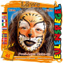 Eulenspiegel Gesichtsschminke - Motivset, Sortierte Farben, Löwe, 1 Set
