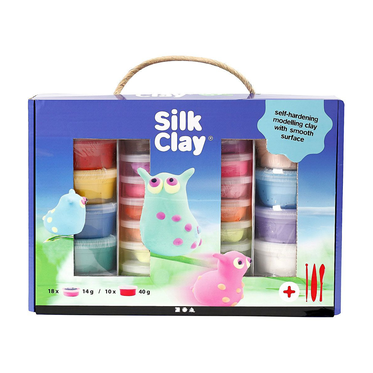 sortierte Farben Ostern Silk Clay® 6x14g 