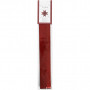 Folienstreifen für Fröbelsterne, B 25+40 mm, D: 11,5+18,5 cm, 16 Streifen, Rot, Rot mit Glitter