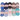 Järbo Minibomull Garn Packung 09 Farbtöne Blau und Grau 10g - 10 Knäuel