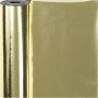 Geschenkpapier, Gold, B 50 cm, 65 g, 100 m/ 1 Rolle