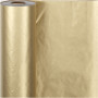 Geschenkpapier , Gold, B 50 cm, 60 g, 100 m/ 1 Rolle