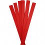Papierstreifen für Fröbelsterne, B 25 mm, D: 11,5 cm, 100 Streifen, Rot