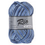 Lammy Rio Garn Print 624 Schwarz/Blau/Lavendel 50 Gramm