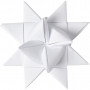 Papierstreifen für Fröbelsterne, B 10 mm, D: 4,5 cm, 500 Streifen, Weiß