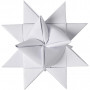 Papierstreifen für Fröbelsterne, B 15 mm, D: 6,5 cm, 500 Streifen, Weiß