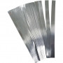 Papierstreifen für Fröbelsterne, B 15 mm, D: 6,5 cm, 100 Streifen, Silber