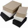 Karton, schwarz, grau, grau-braun, weiß, A3,A4, 100+135 g, 6000 Blatt/ 1 Pk.