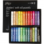 Gallery Ölpastellkreide Premium, Sortierte Farben, L 7 cm, Dicke 10 mm, 24 Stk/ 1 Pck