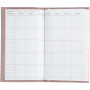 Kalender/Planer, Rosa, Größe 10x18x1,5 cm, mit elastischem Verschluss, 1 Stk