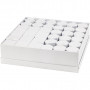 Mini-Deckelkartons (Sortiment), Größe 4,5+6 cm, H 7+9 cm, 36 Sets, Weiß