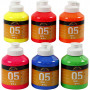 A-Color Acrylfarbe, 6x500ml, Neonfarben