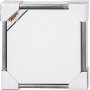 ArtistLine Leinwand mit Rahmen, Weiß/Antiksilber, 34x34x3cm, 1 Stk